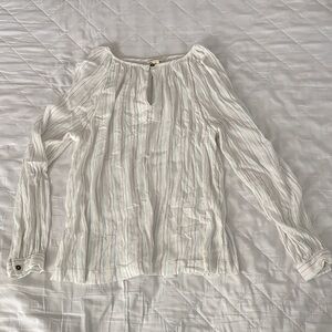 a.n.a White Textured Blouse